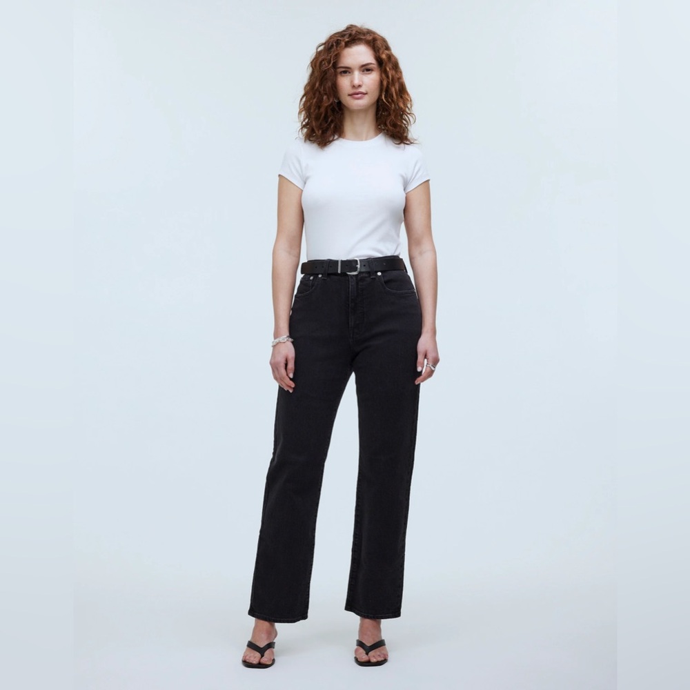 Madewell Black Straight Leg Jeans Classic Style